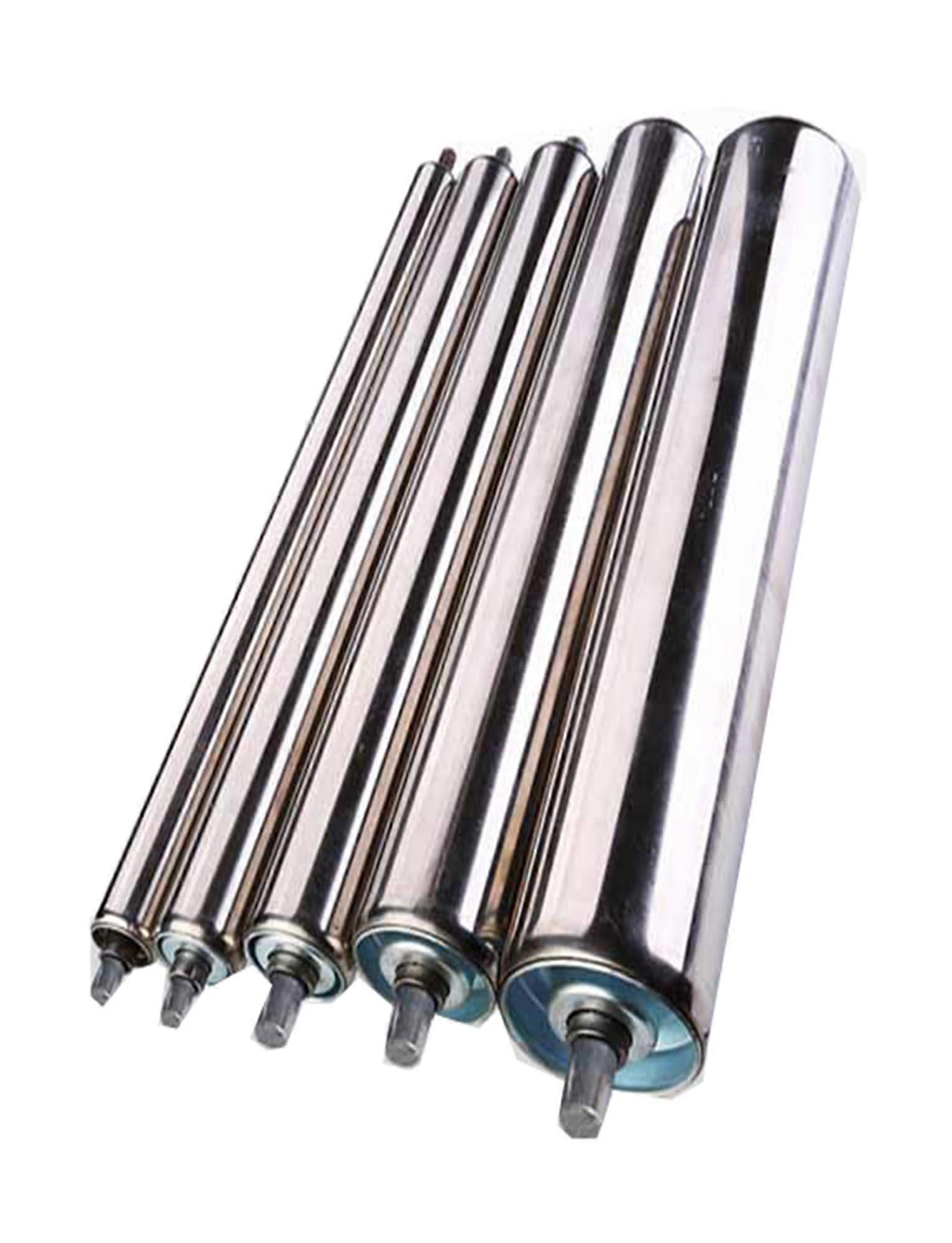 4 NonPowered Stainless Steel Conveyor Rollers 38mm Durable Feed Rollers for Smooth Woodworking