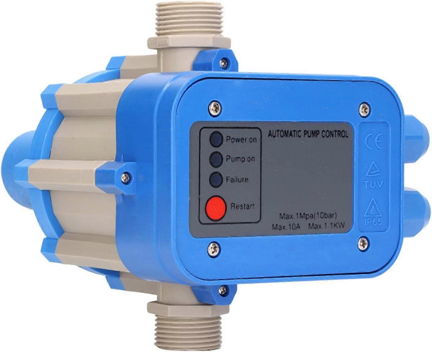 Water Pump Pressure Control Switch Protection Ip65 Pressure Controller Blue Gray