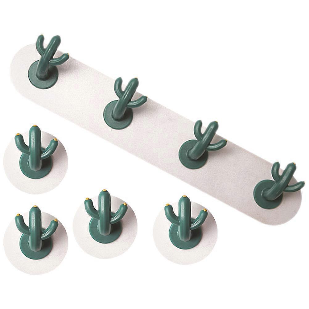 Wall Mounted Cactus Shaped Hooks for Storage Rack Use 2Sets