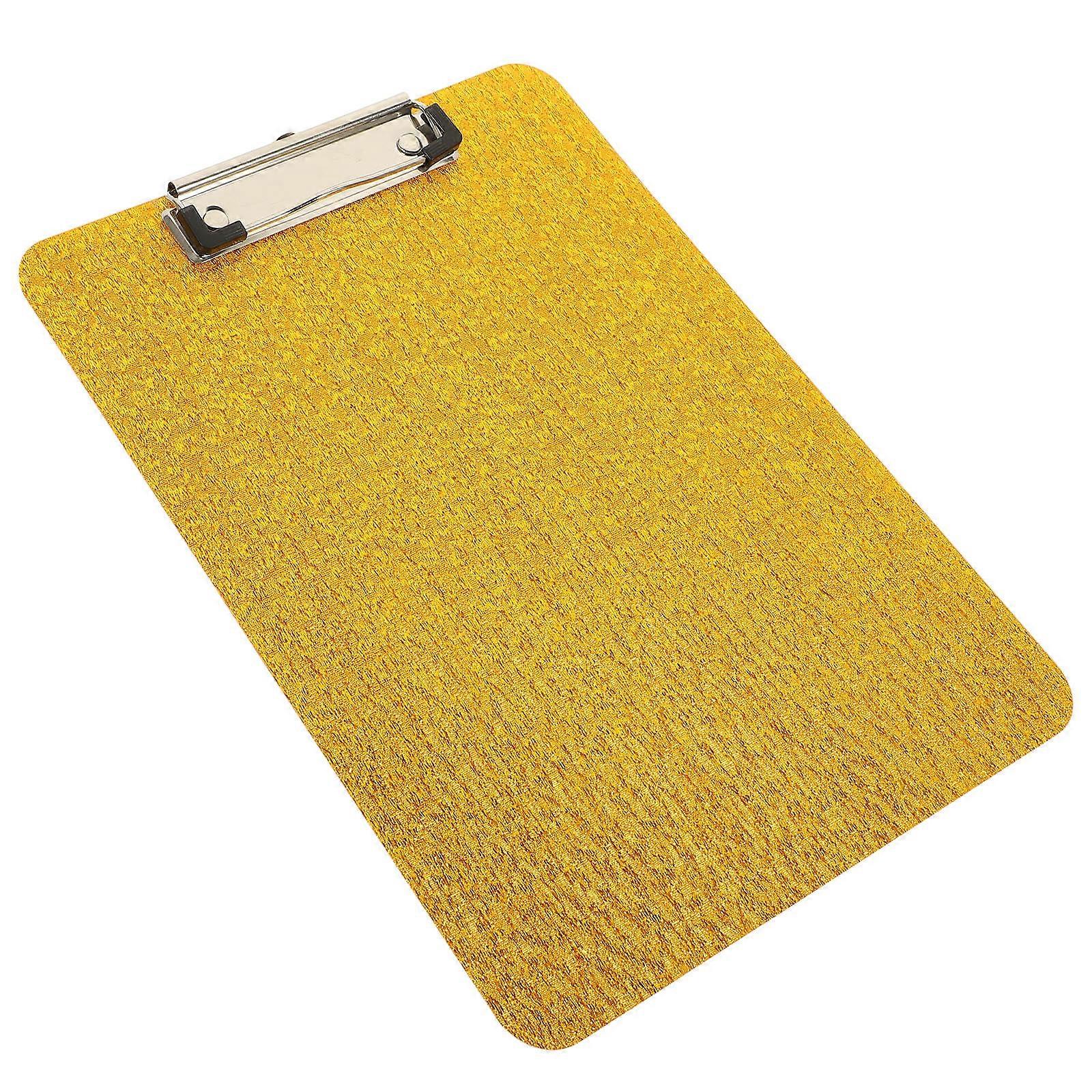 Golden Acrylic File Clipboard for Document Clip Portable Use