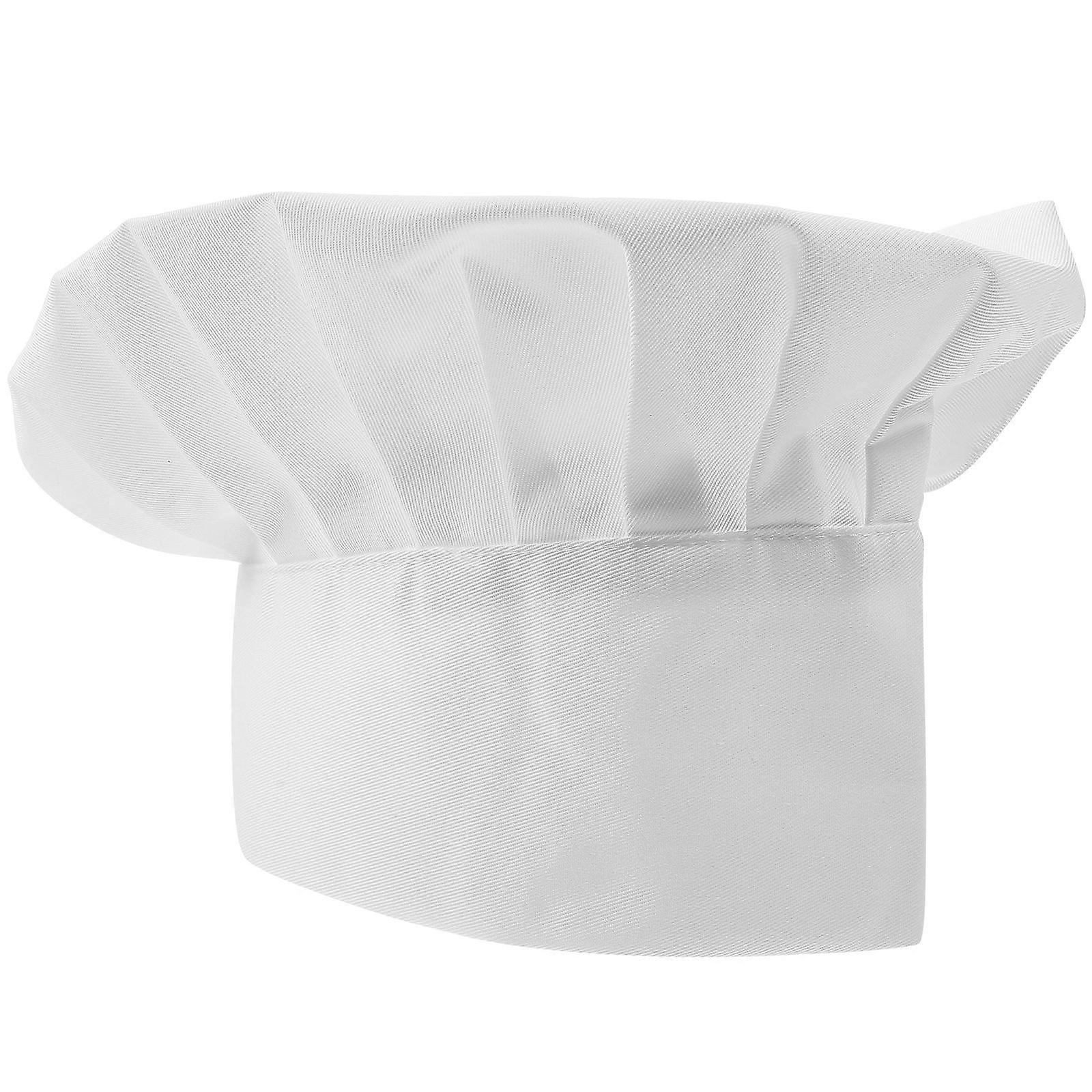 Restaurant Chef Hats Kitchen Hat Solid Color Simple Design Skin-Friendly Comfort 1Pack