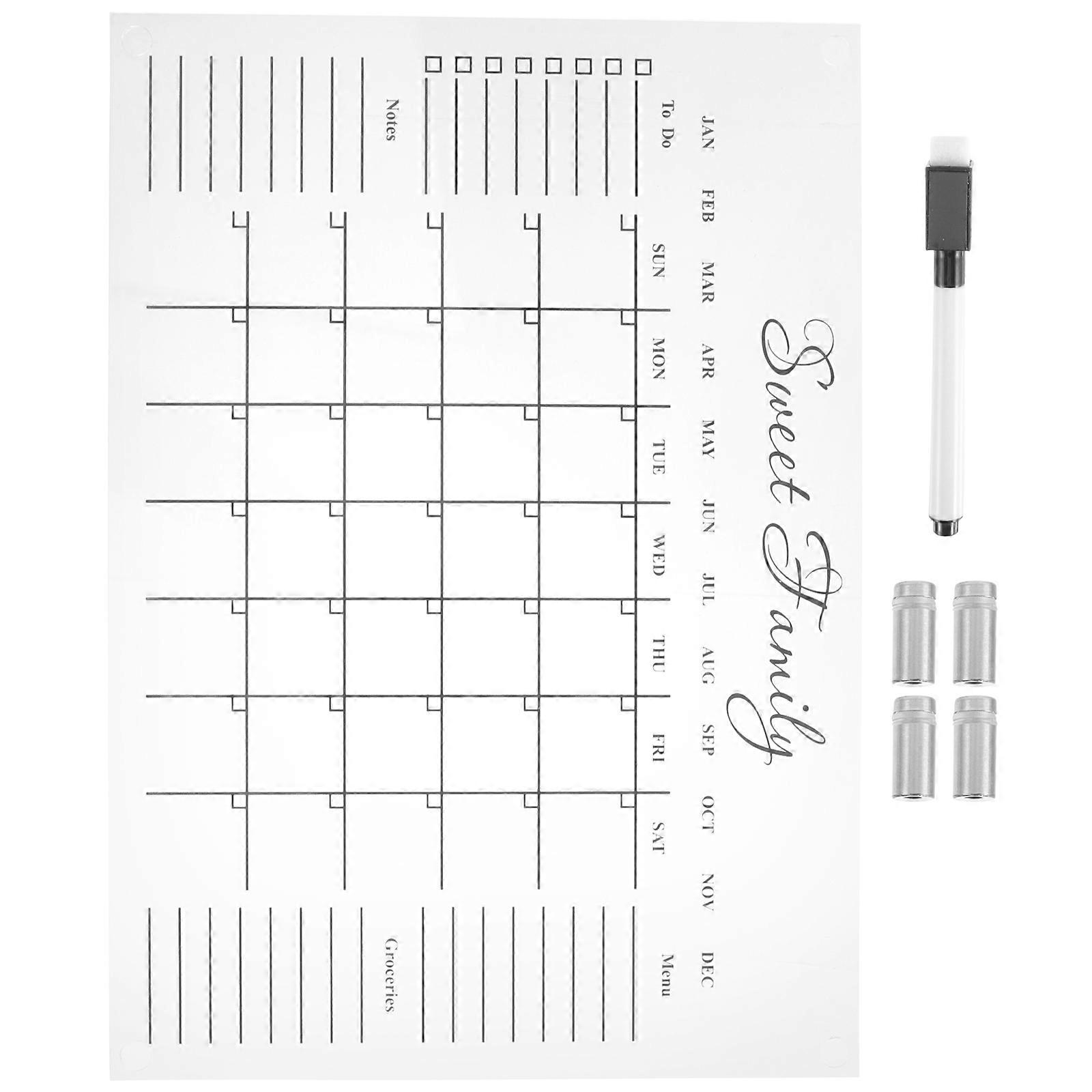 Office Acrylic Note Board for Writing and Erasing 3Sets Memo Boards