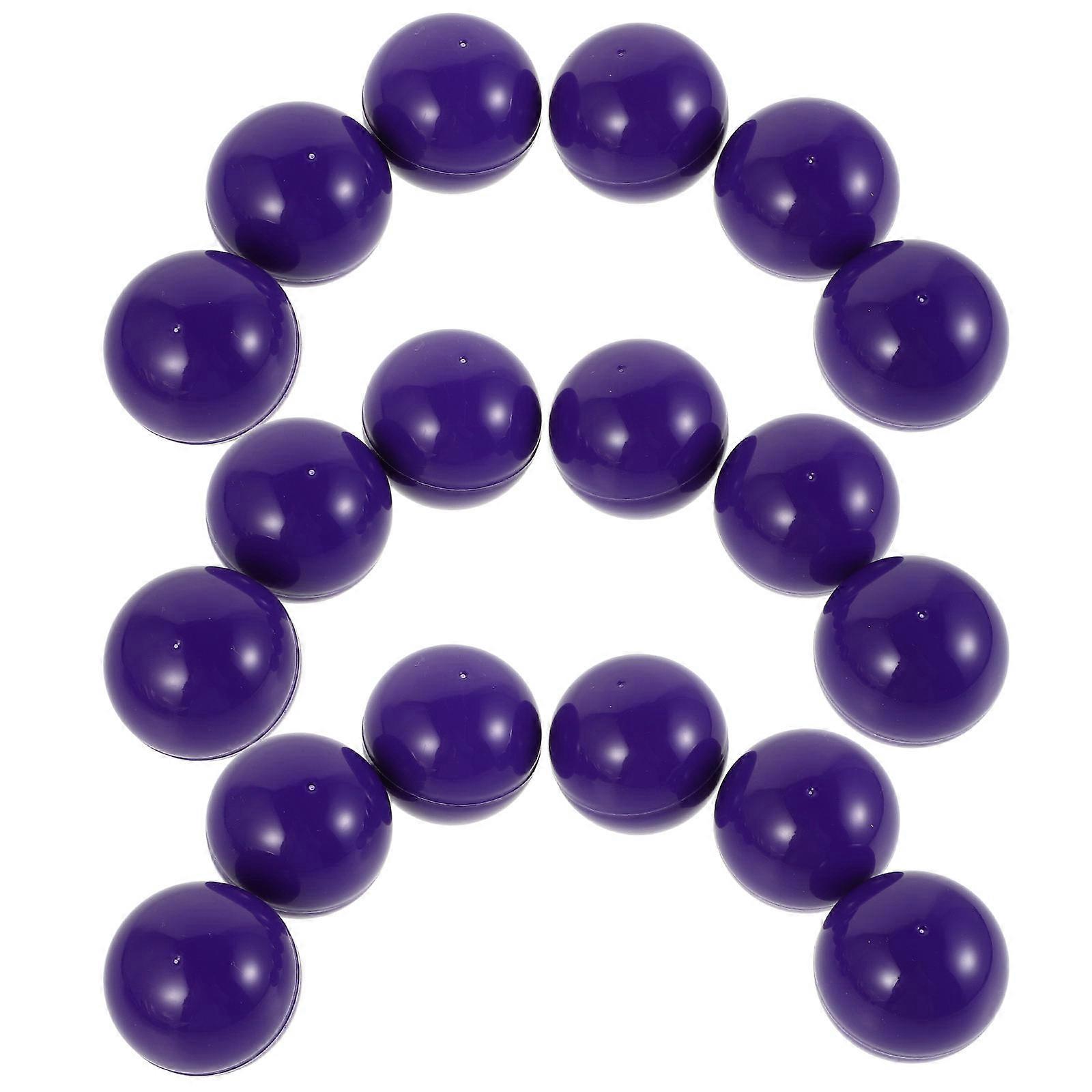Purple Plastic Raffle Balls for Draws 50Pcs Openable Capsules