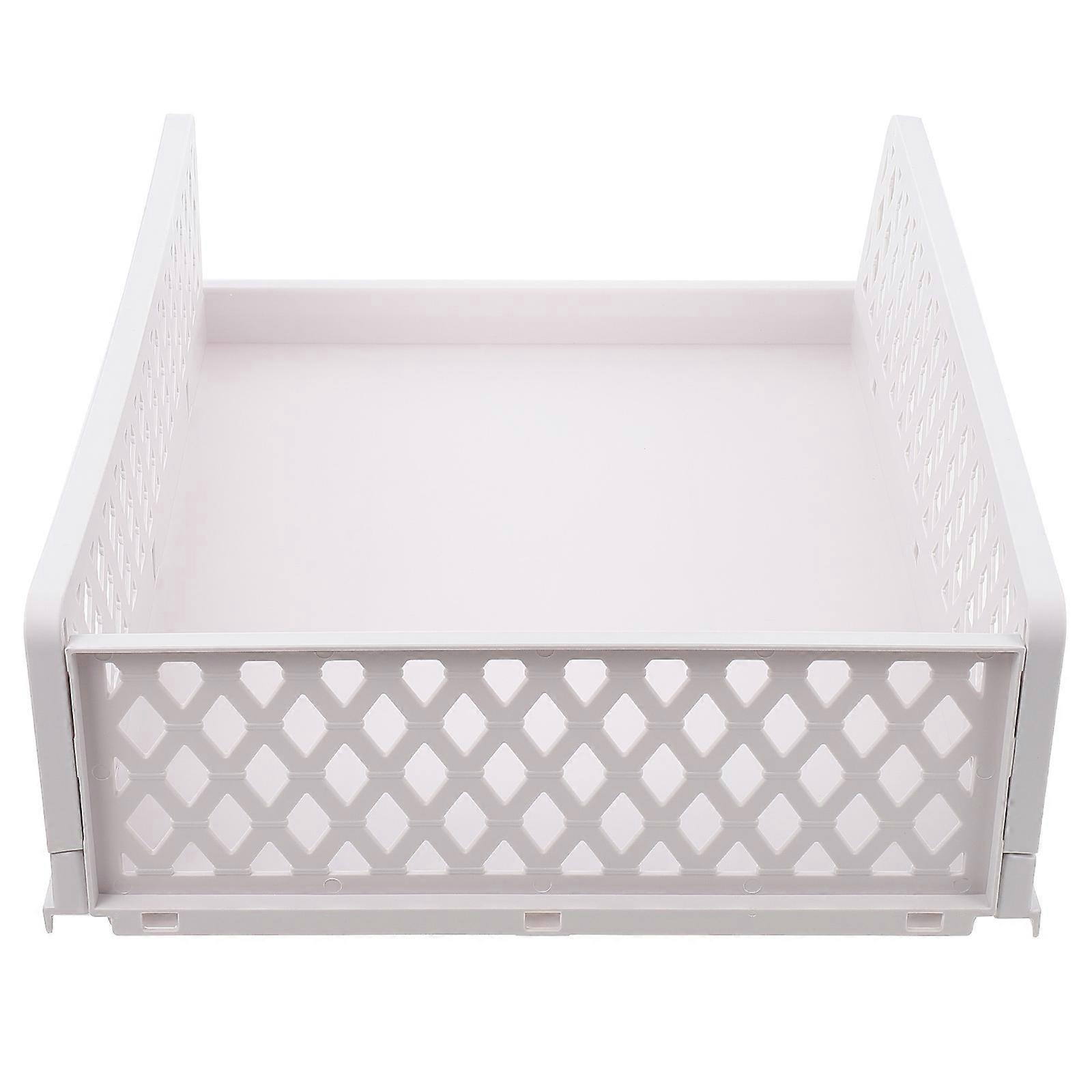 Grey Wardrobe Storage Basket Drawer Type Container for Storage