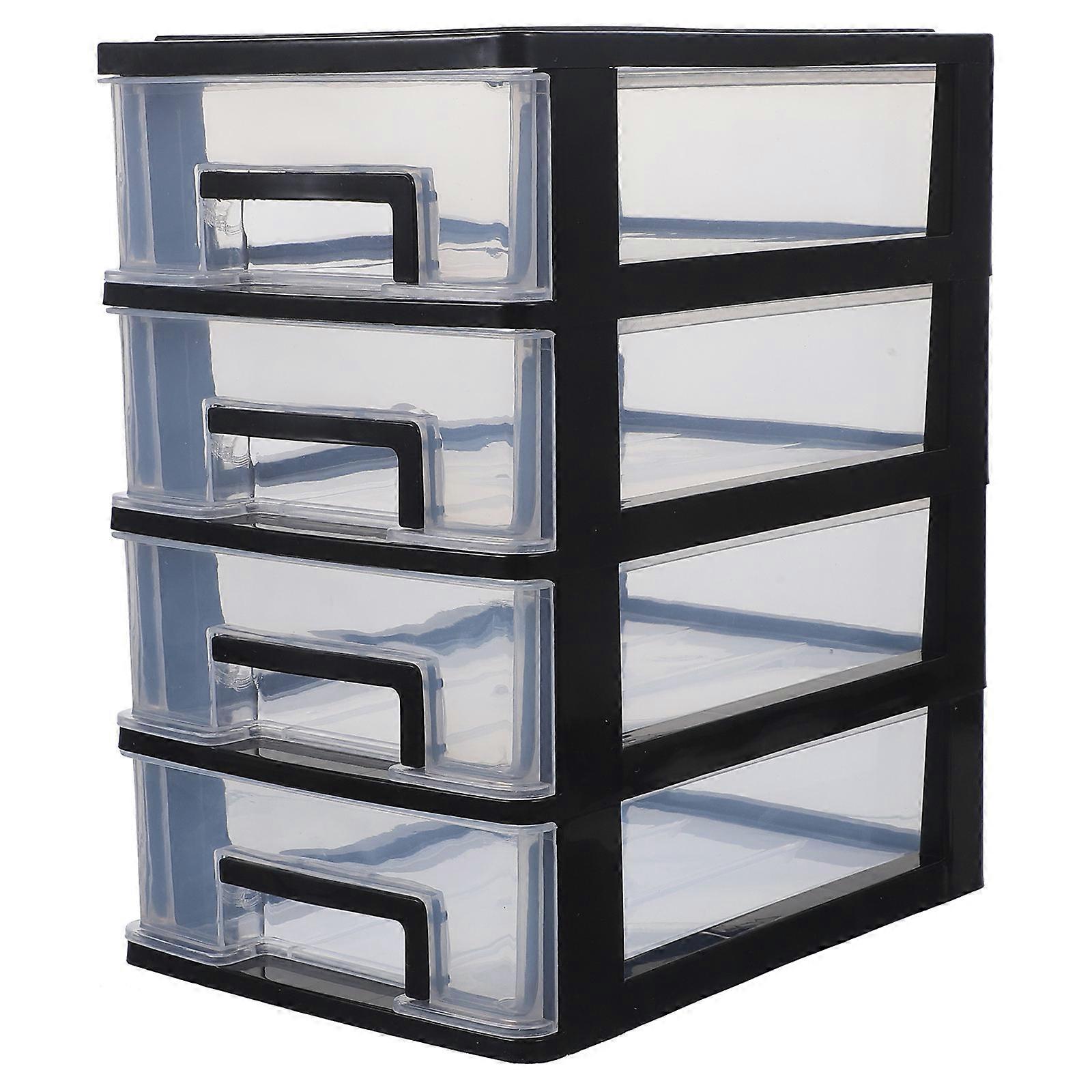 Four-Layer Storage Cabinet Drawer Type Closet for Neat Storage