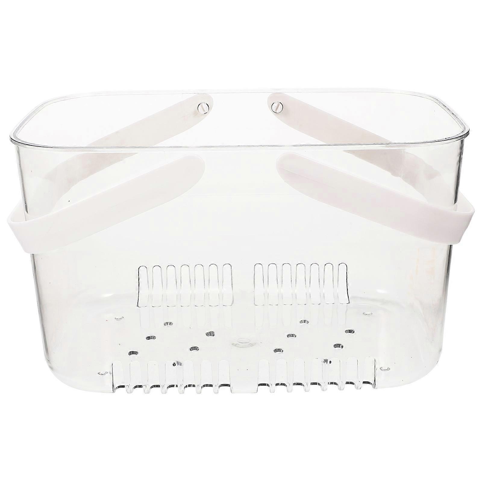 Transparent Multi-Function Fruit Basket with Handle for Bath Use