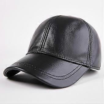 Utomhus Vinter Herr Baseball Keps PU Läder Material Hatt Golf Hatt Vattentät Vindtät Sport Keps