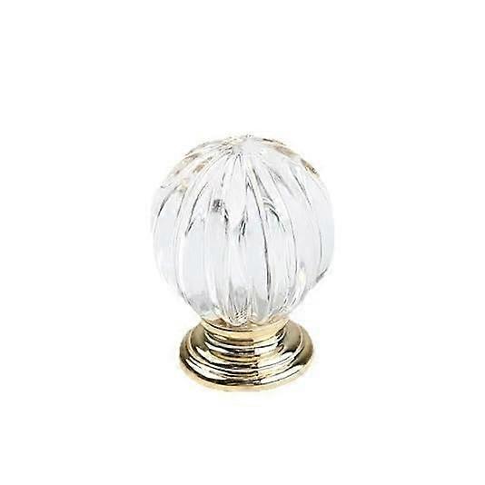 White Crystal Cabinet Knobs and No Drill Drawer Pulls, Gold Base, Modern Decorative Handles, 10 Pack