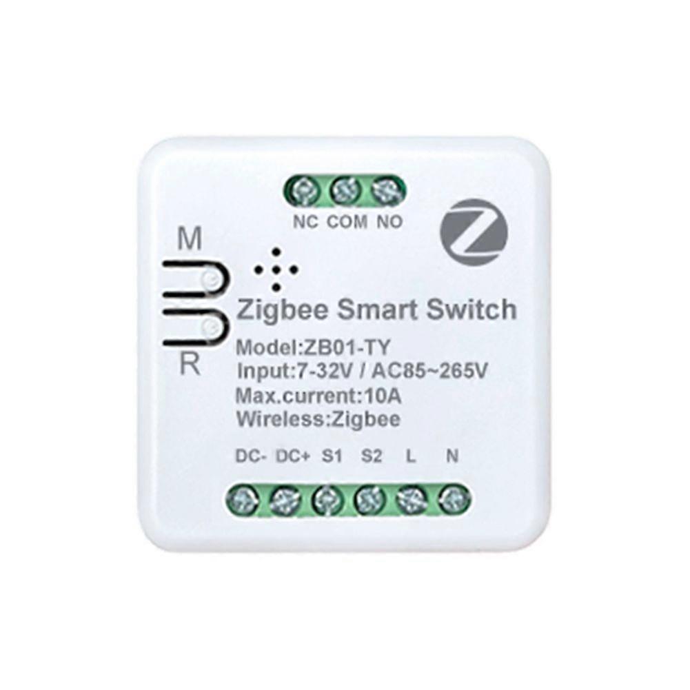 Zigbee Smart Switch Mini Momentary Self-Locking Switch Module 10A Mini DIY Breaker Module Control By Smart Life/Tuya App
