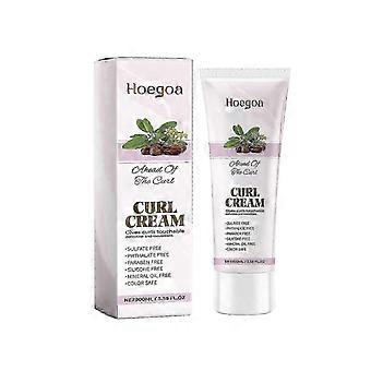 Hydrating Jojoba Oil Curling Cream for Elastic, Bouncy Curls | Heat Protection & Shine | Natural Olive Oil & Glycerin Formula | 100ml