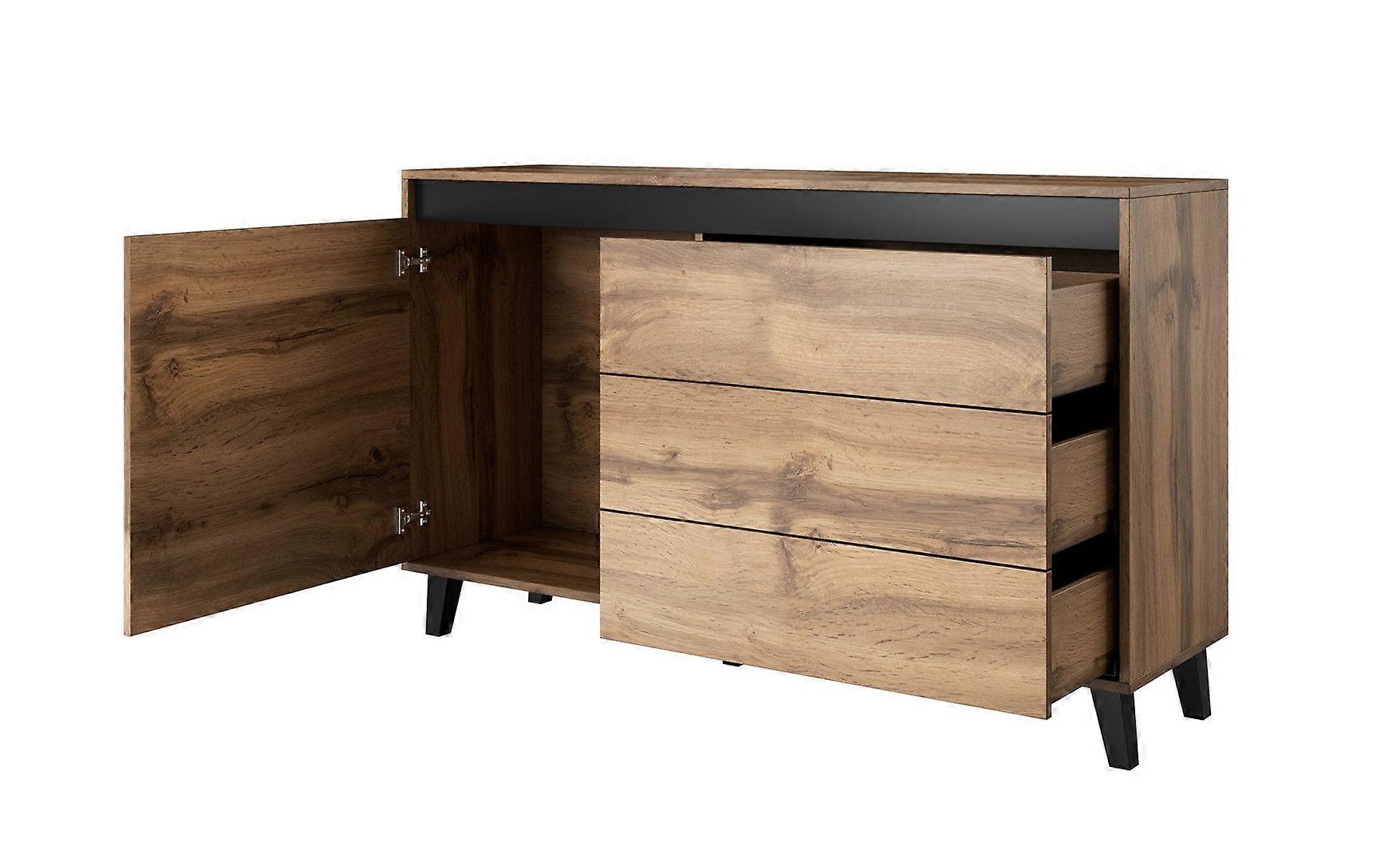 Cama Kommode Nord Wotan Eiche/Anthrazit