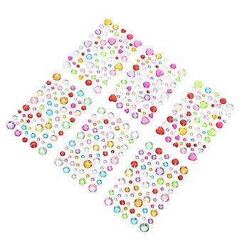 12 Sheets Face Gems Self Adhesive Eye Body Rhinestone Stickers for Women Girls