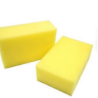 2pcs 10*7*3cm Sponge Brush Barber Hair Brush Sponge Square Brush for Hair Care (Random Rosy and Yellow)