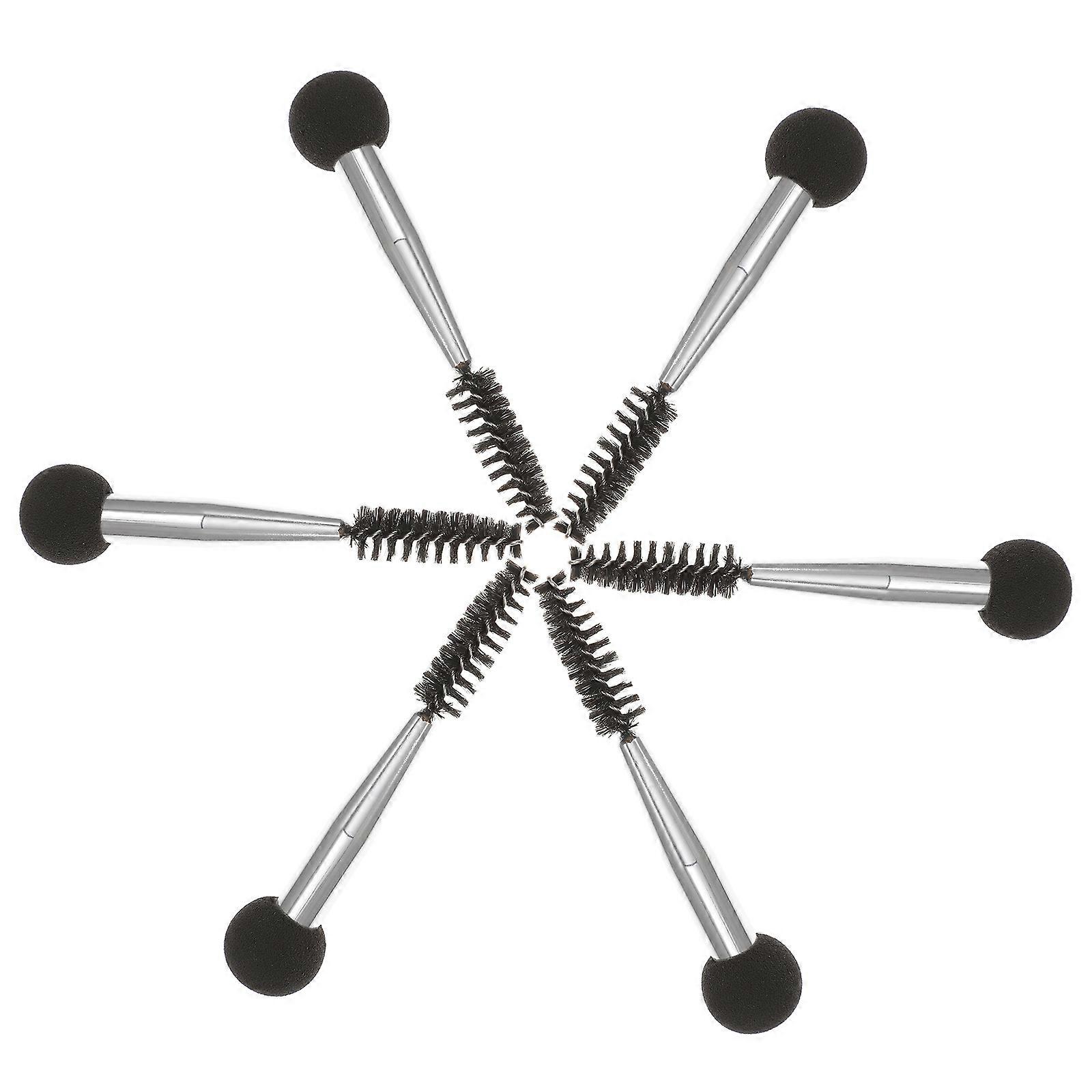 Makeup Sponge Brush Double Head for Blending and Buffing 6Pcs Set