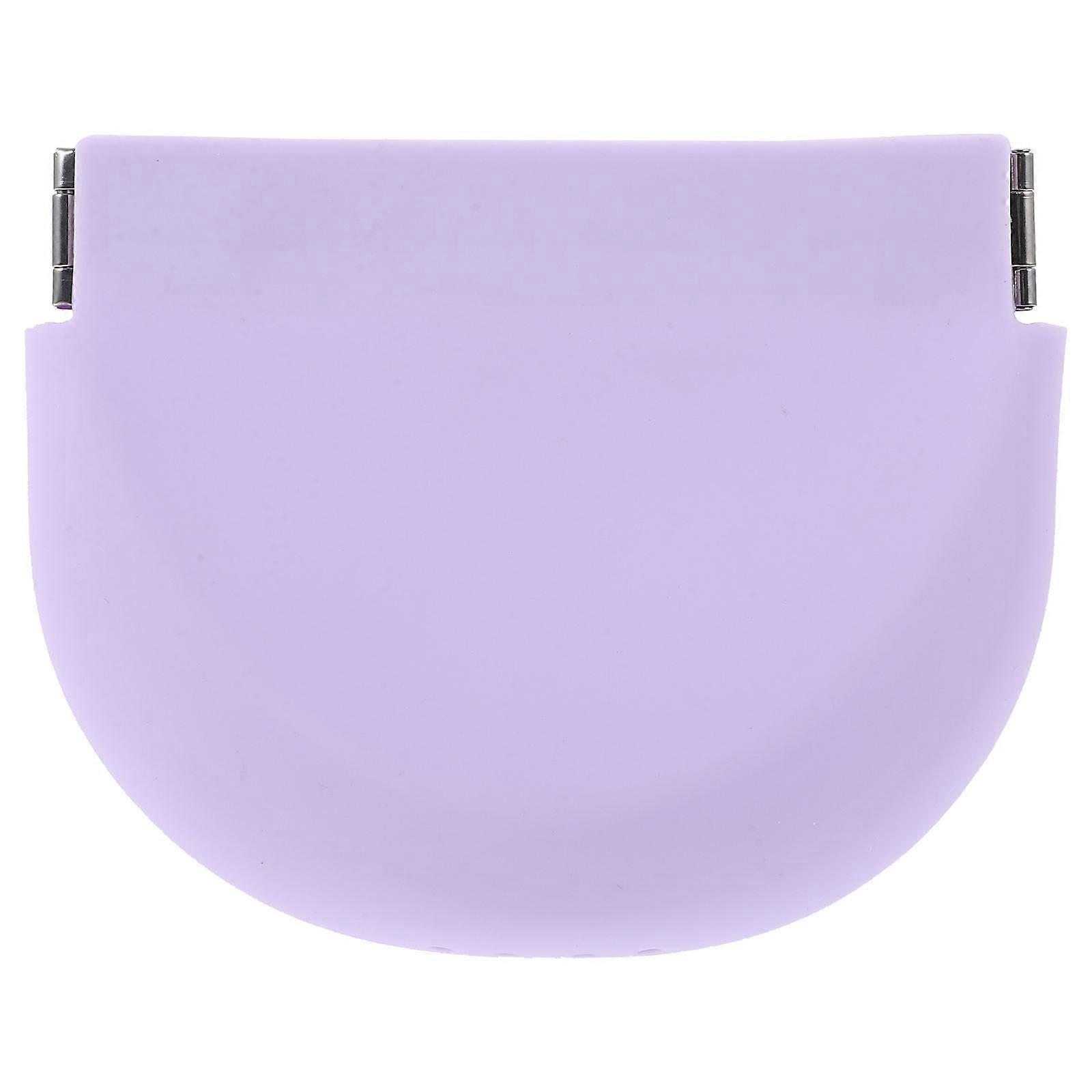 Lavender Silicone Denture Case for Denture Storage Multi-Function Box