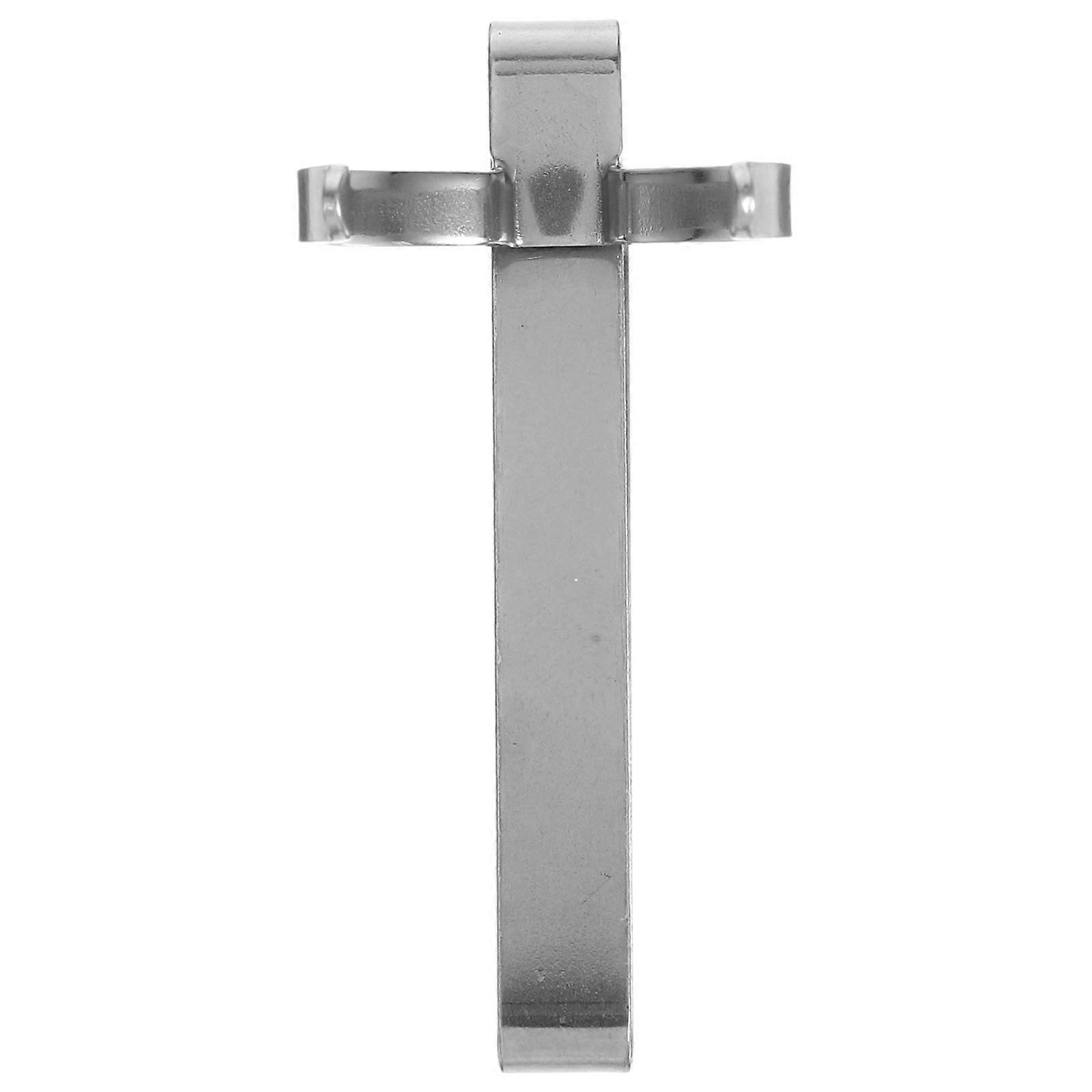 Clip para linterna de acero inoxidable para cinturón, práctico y resistente.