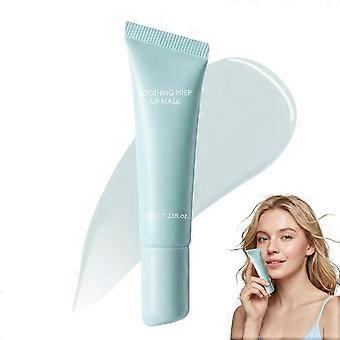 3-i-1 lindrende peel-off leppemaske, fuktighetsgivende anti-tørr sprekk utjevnende leppebehandling, kjølende eksfolierende pre-makeup leppebalsam 10ml