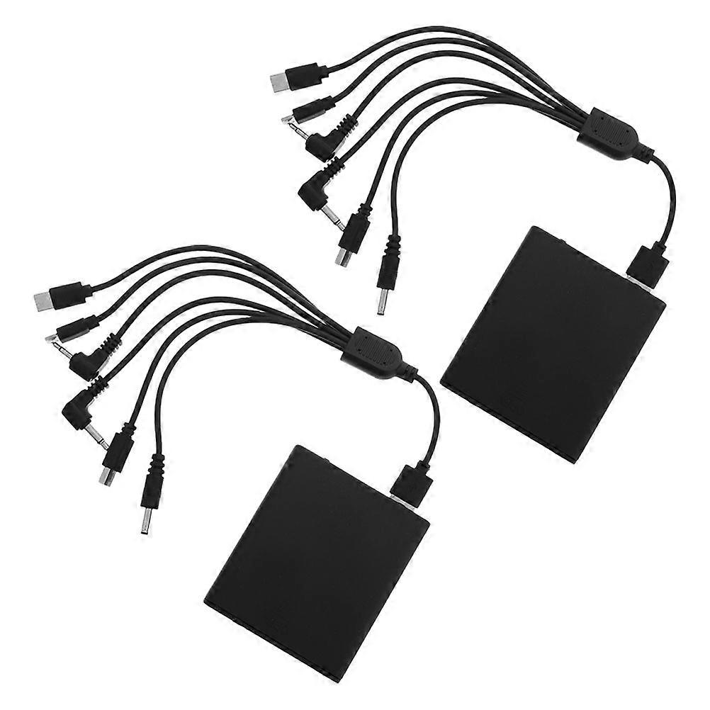 External Battery Box Safe Box for Emergency Power Supply 2Pcs Stable Backup