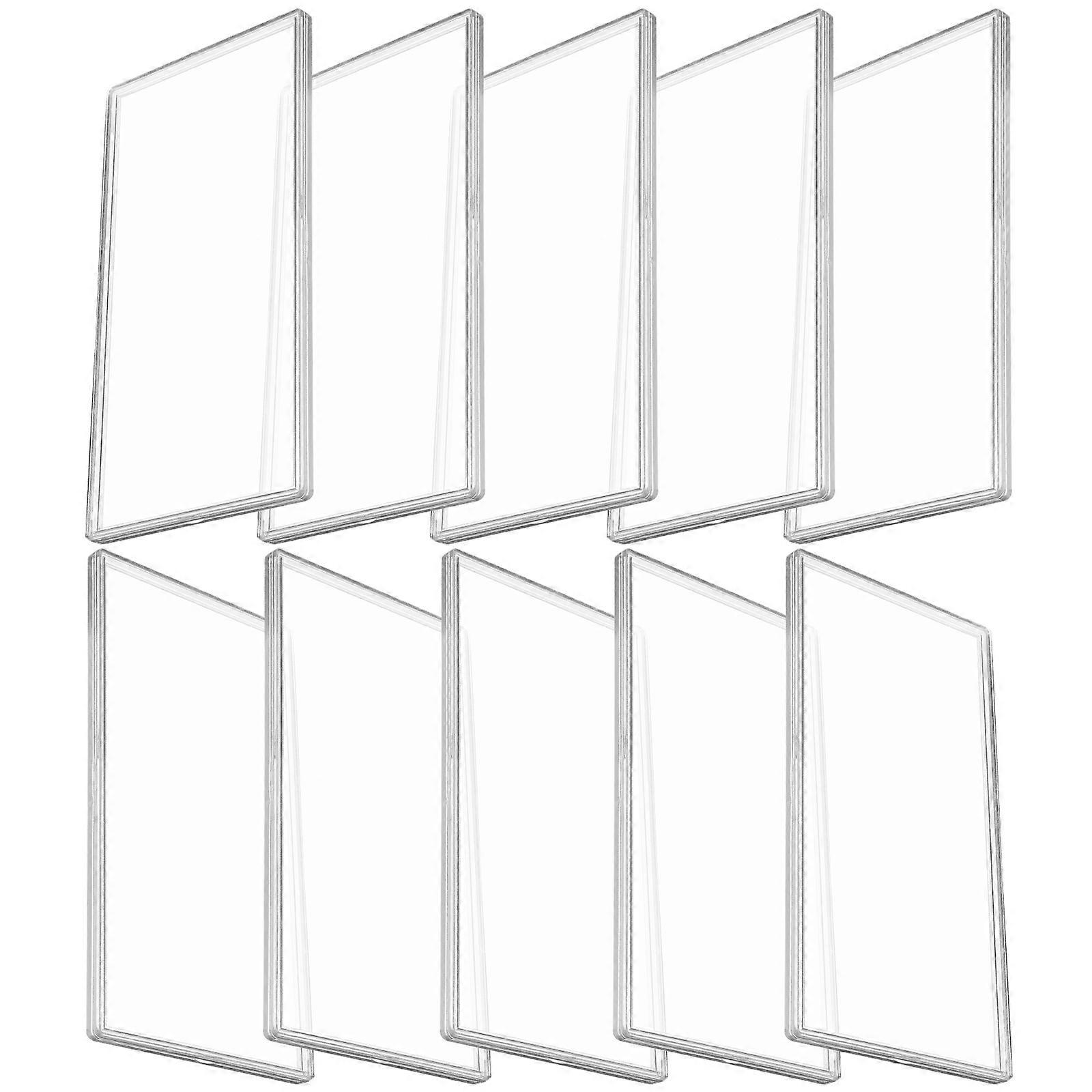 Transparent Banknote Protector for Storage 10Pcs Plastic Banknotes Collection Case