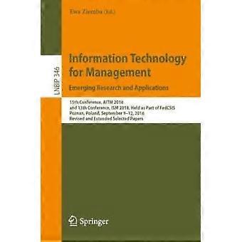 Information Technology For Management Emerging Research And Applications 15th Co - Springer Nature B.V - Paperback - en Book