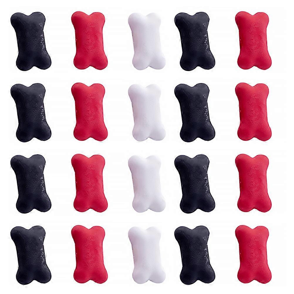 Plastic Bone Shaped Cartoon Erasers for School Use 20Pcs Pack