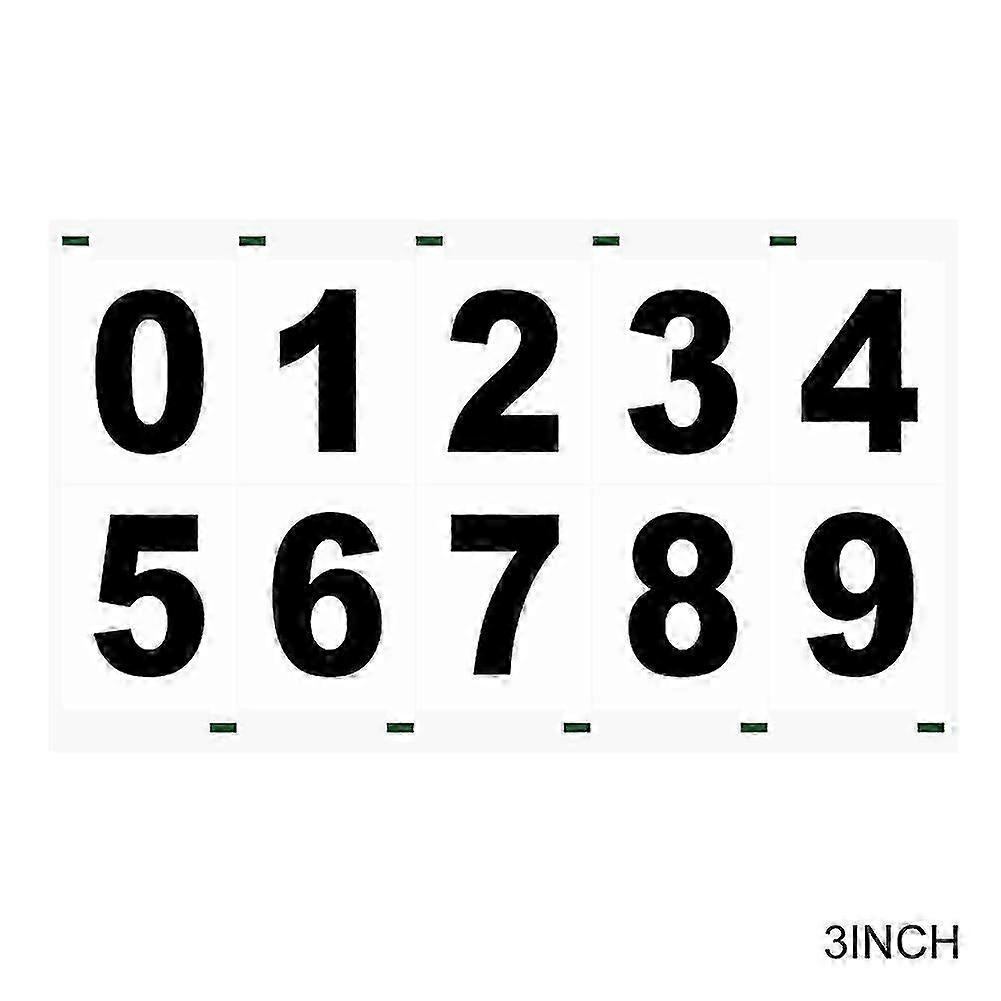 Reflective Number Labels Weatheproof Reflective Mailbox Numbers for Outside Decor