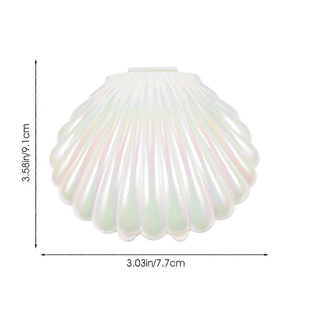 White Seashell Candy Boxes for Storage 20Pcs PP Shell Shaped Gift Holders