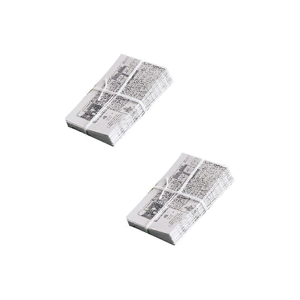 Mini Newspaper 2Pcs Bundle for Desktop Decor Dollhouse Accessories