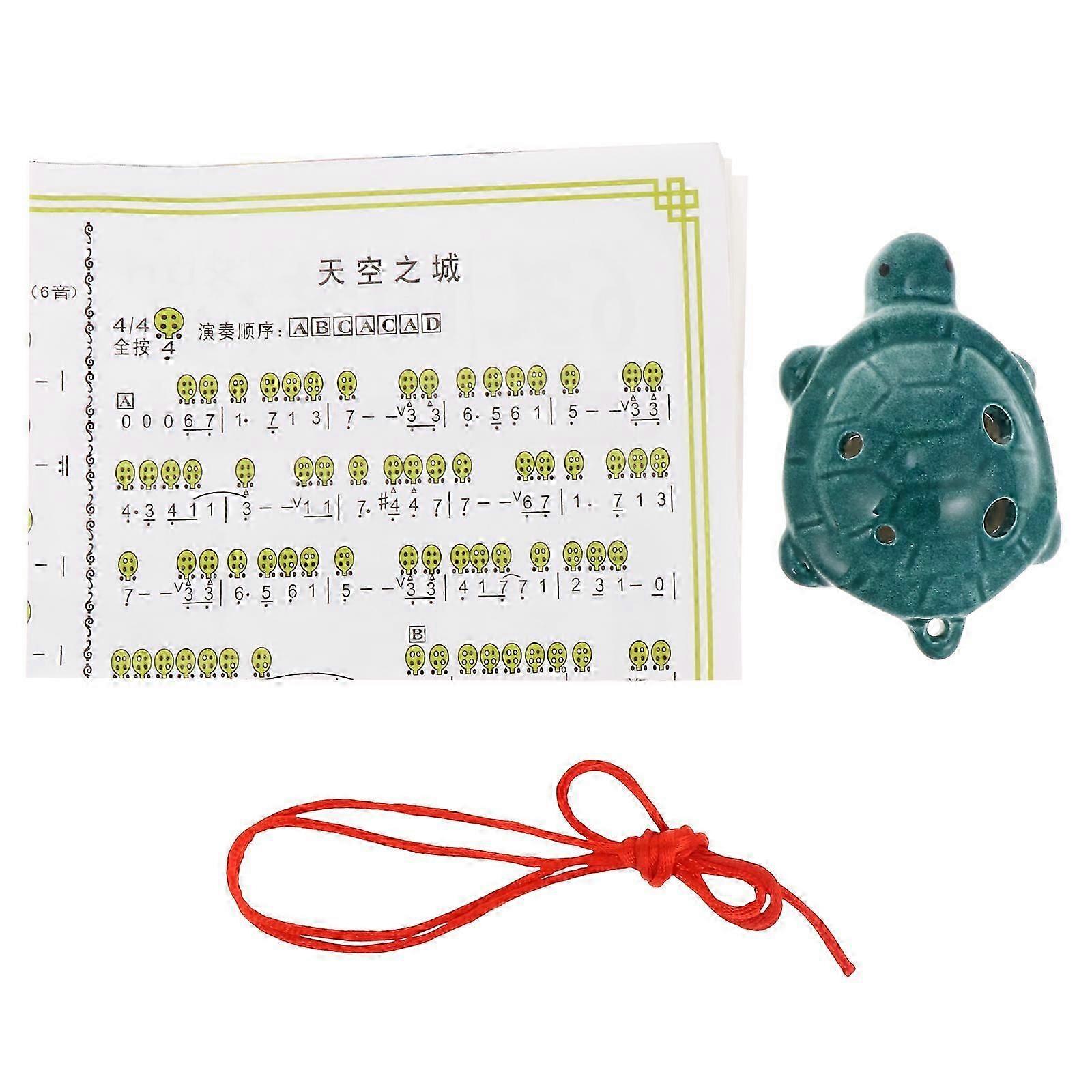 Introductory Ocarina Turtle Shape Ocarina for Playing 2Sets Durable