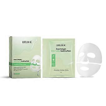 Hydraterend collageen-tea tree gezichtsmasker, hydrateert en voedt voor een soepele, stralende huid, 4 stuks