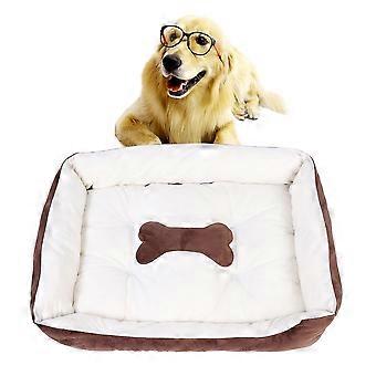 Bone Coffee Beige Four Seasons Soft Warm Pet Bed Mat Comfortable Pad Cushion Supplies for Cats Dogs