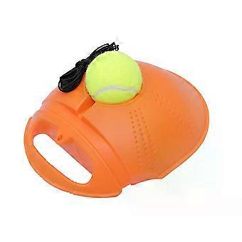 1Set Tennis Exercise Equipment Rebound Ball with Long Elastic Rope Training Gear Non-slip Base compatible Adults and Kids