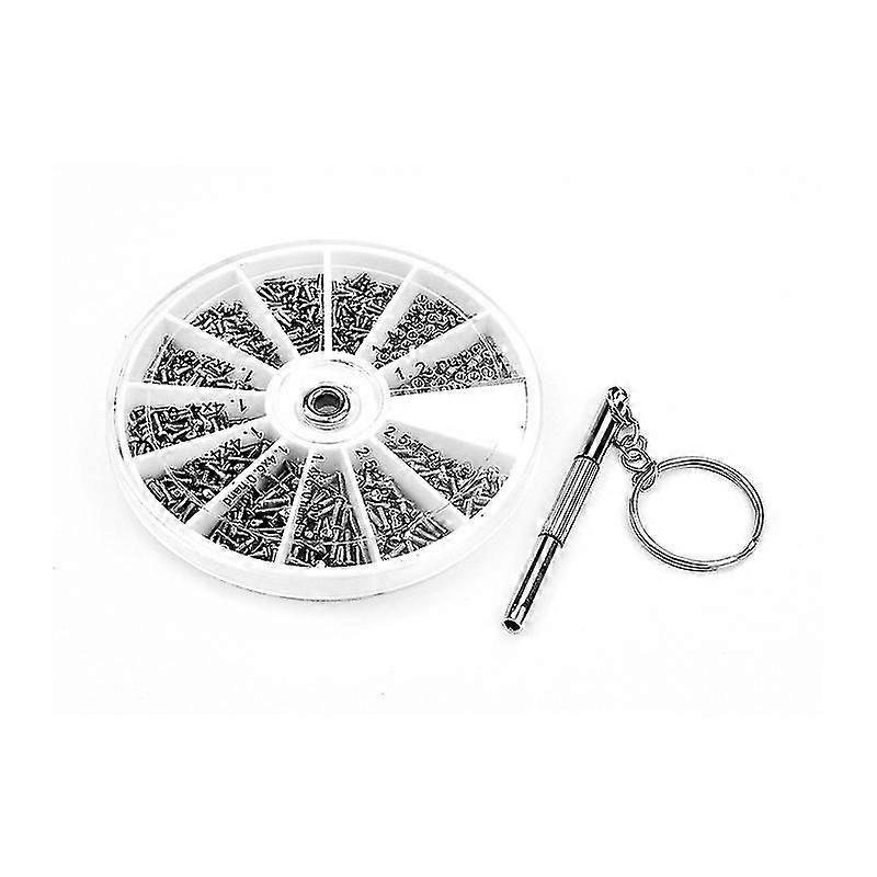 600PCS Micro Screws Repair Tool For Assorted Tiny Clock Watch Eye Glasses Screws