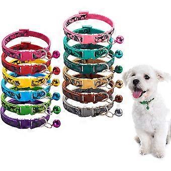 Puppy ID Collars, Identification Soft Nylon Puppy Collars, Adjustable Breakaway Safety Whelping Litter Collarsr for Newborn Puppies Kitten