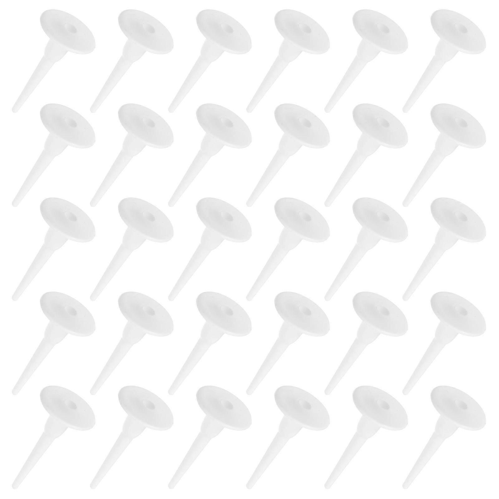 Cake Insert Decor Plastic Piping Nails for Decorating 100Pcs White Cake Insert Sticks