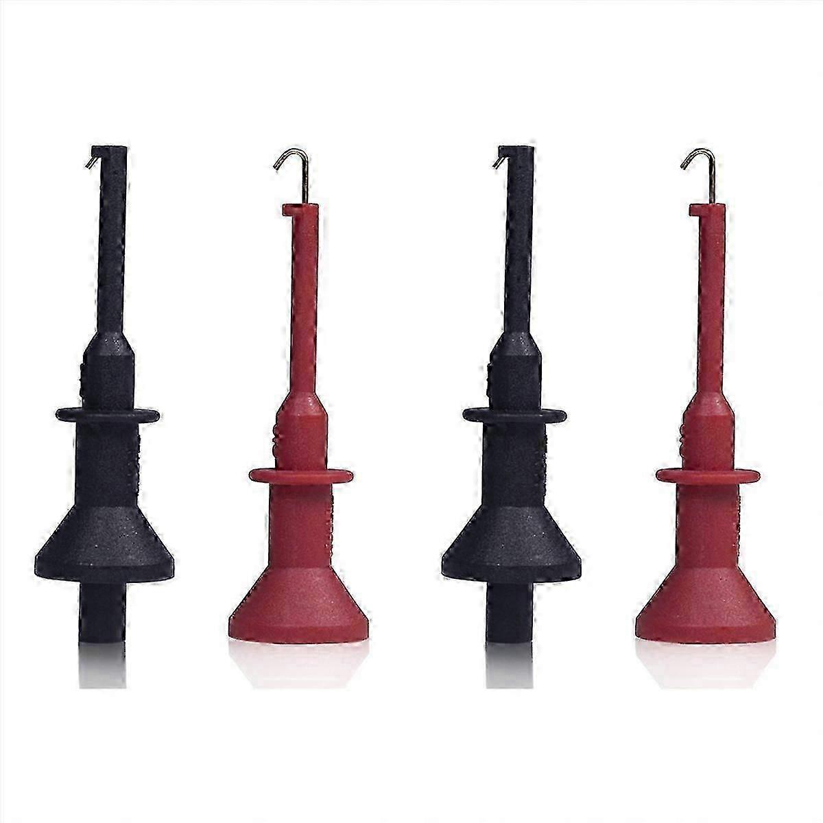 2X Universal Digital Multimeter Test Hook Probe, 4mm Straight, Extension Needle
