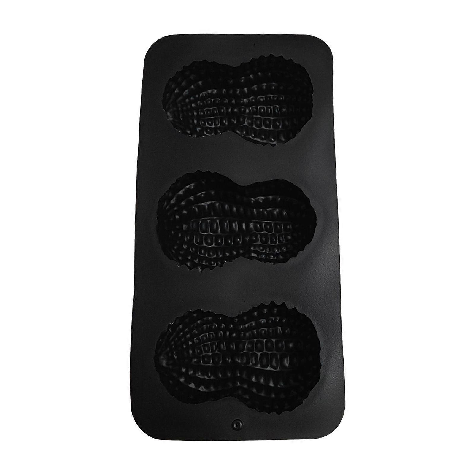Peanut Baking Mold - 3 Cavity Silicone - for Mousse & Chocolates