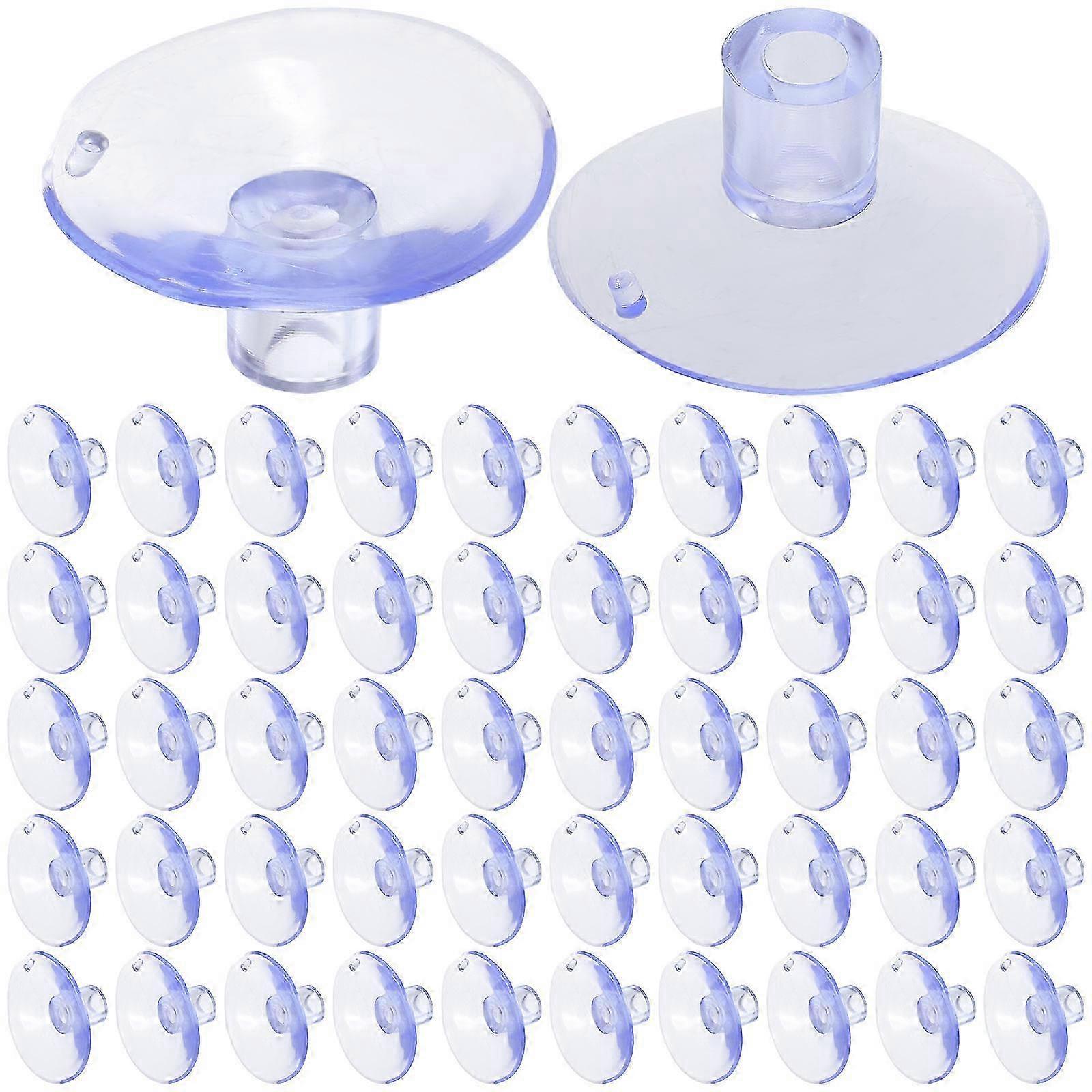 100pcs Transparent Flagpole Suction Cups Small Suction Cups Table Top Suction Cups