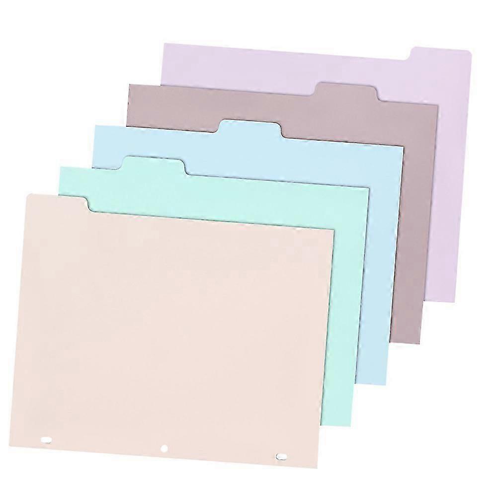 3-Hole Binder Dividers, Multi-Page Plastic Inserts for A4 Binders, 1 Set