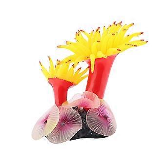 Aquarium Silikon Koralle Beton Basis Simulation Pflanze Dekoration Aquarium Ornamente