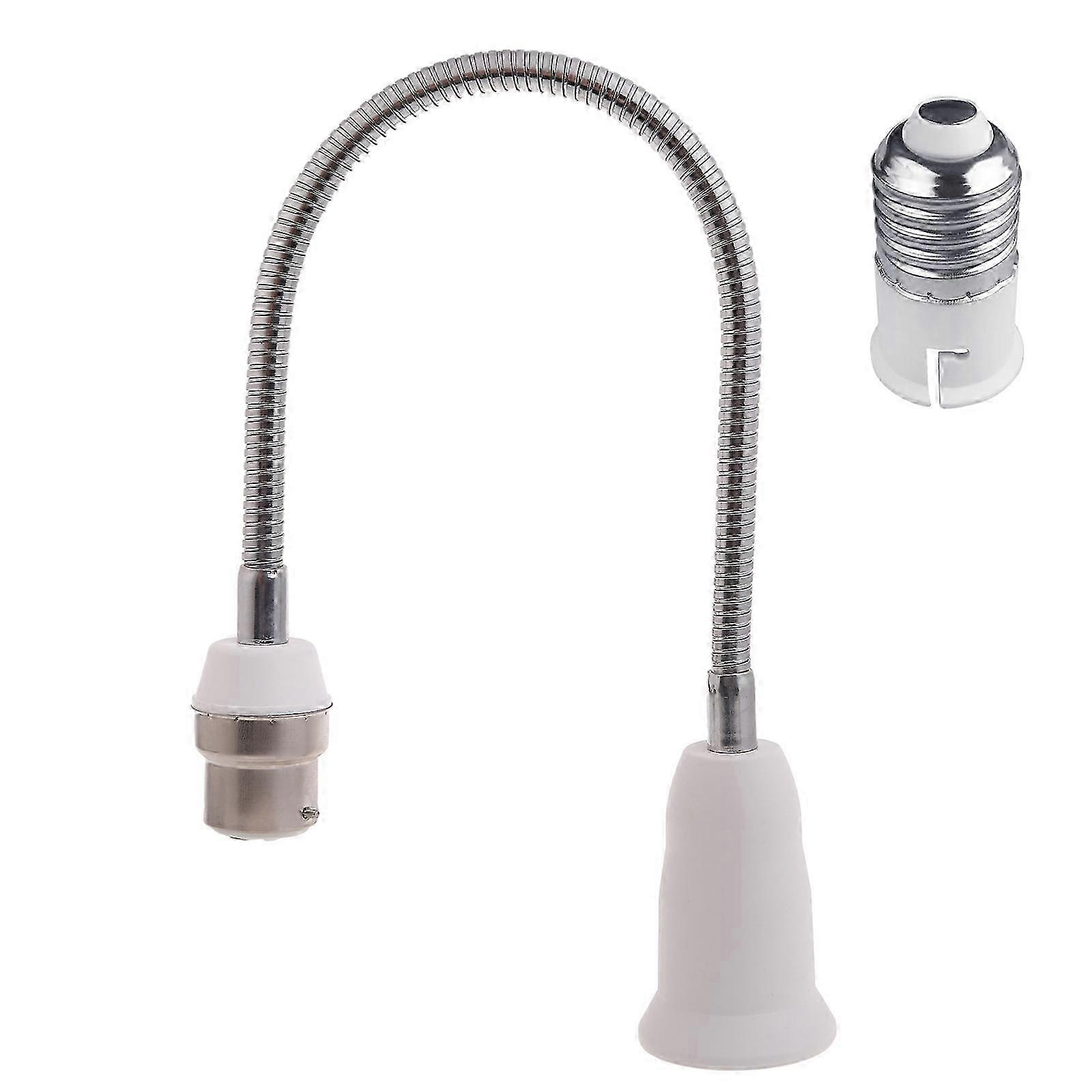 B22 to E27 Light Socket Extender Adapter Light Bulb Extension E27 Socket Extender Bendable Flexible Gooseneck Adjustable
