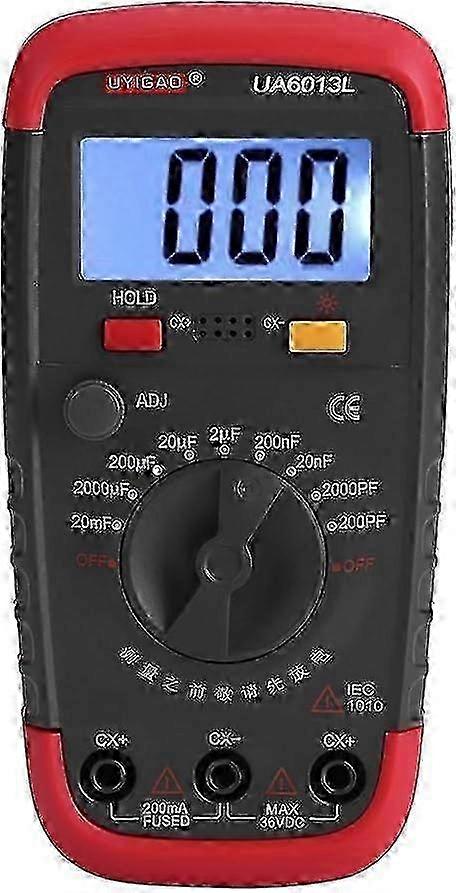 Digital Capacitance Meter, 0.1pF-20000uF with LCD Backlight, Max 1999 Display
