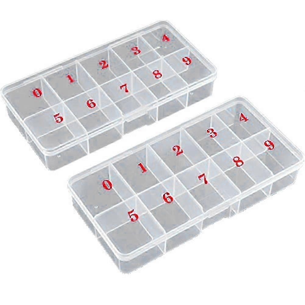 Nail Tip Organizer Empty Fingernail Tip Storage Box Container