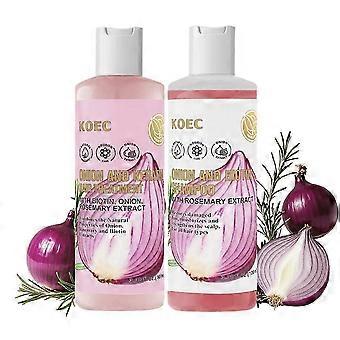 Onion Biotin and Rosemary Shampoo, Natural Hair Care, Hair Growth Shampoo for All Hair Types, Prevent Hair Loss, Promote Hair Growth, Nourishes