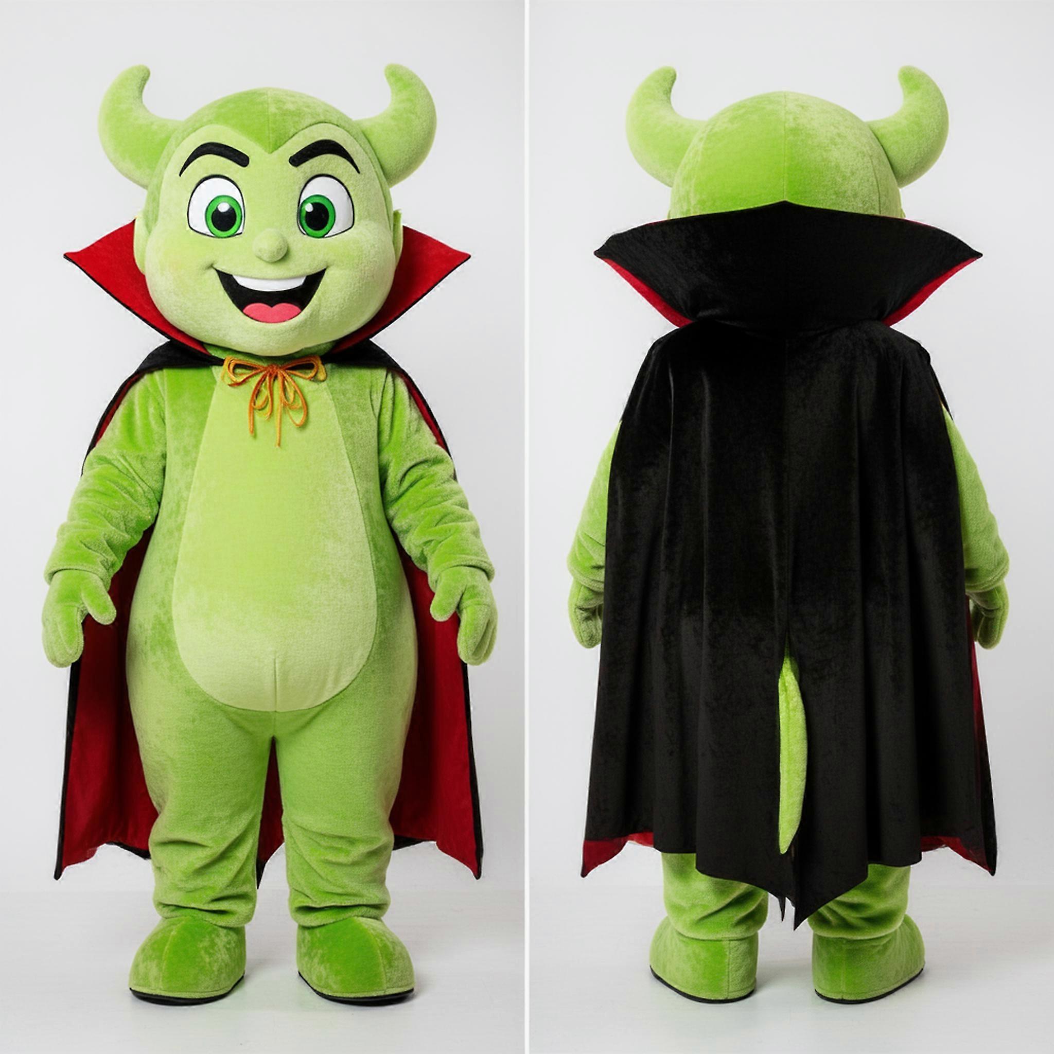 MASTICOT Lime Green Spooky Vampire Mascot