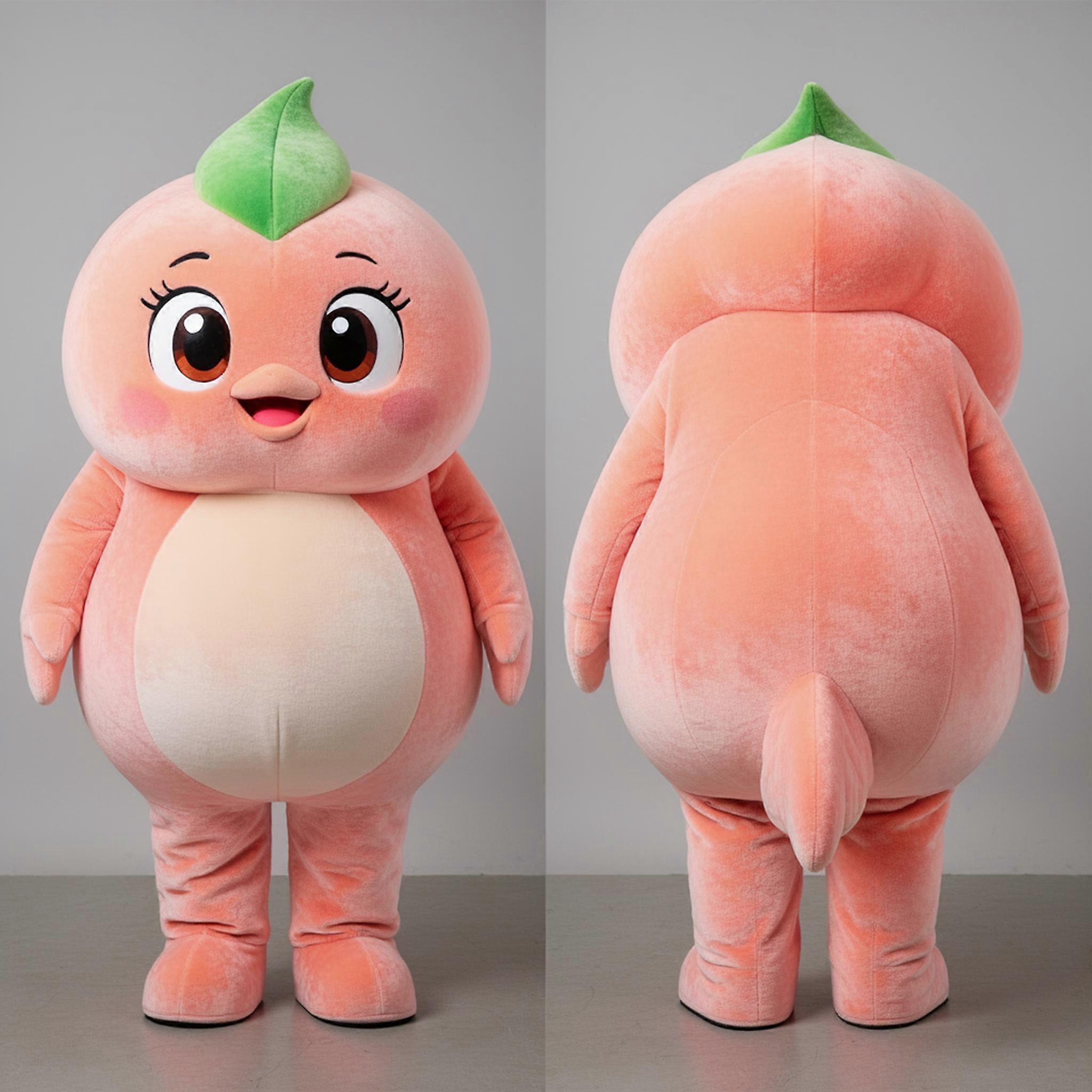 MASTICOT Peach Cartoon Cod Mascot