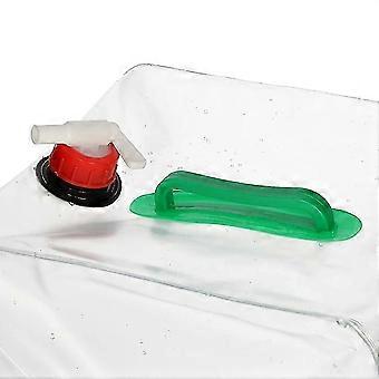 Set Of 4 Foldable Water Canisters With Handle And Pouring Tap 20 L