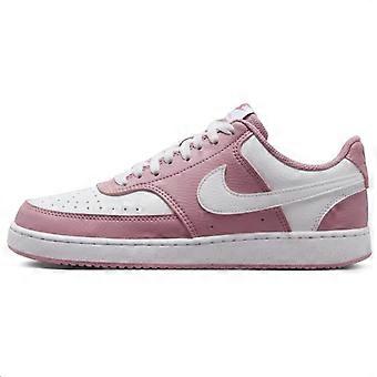 Scarpe da skateboard basse Nike Court Vision Low, antiscivolo e resistenti all'abrasione, da donna, rosa e bianche DH3158-603