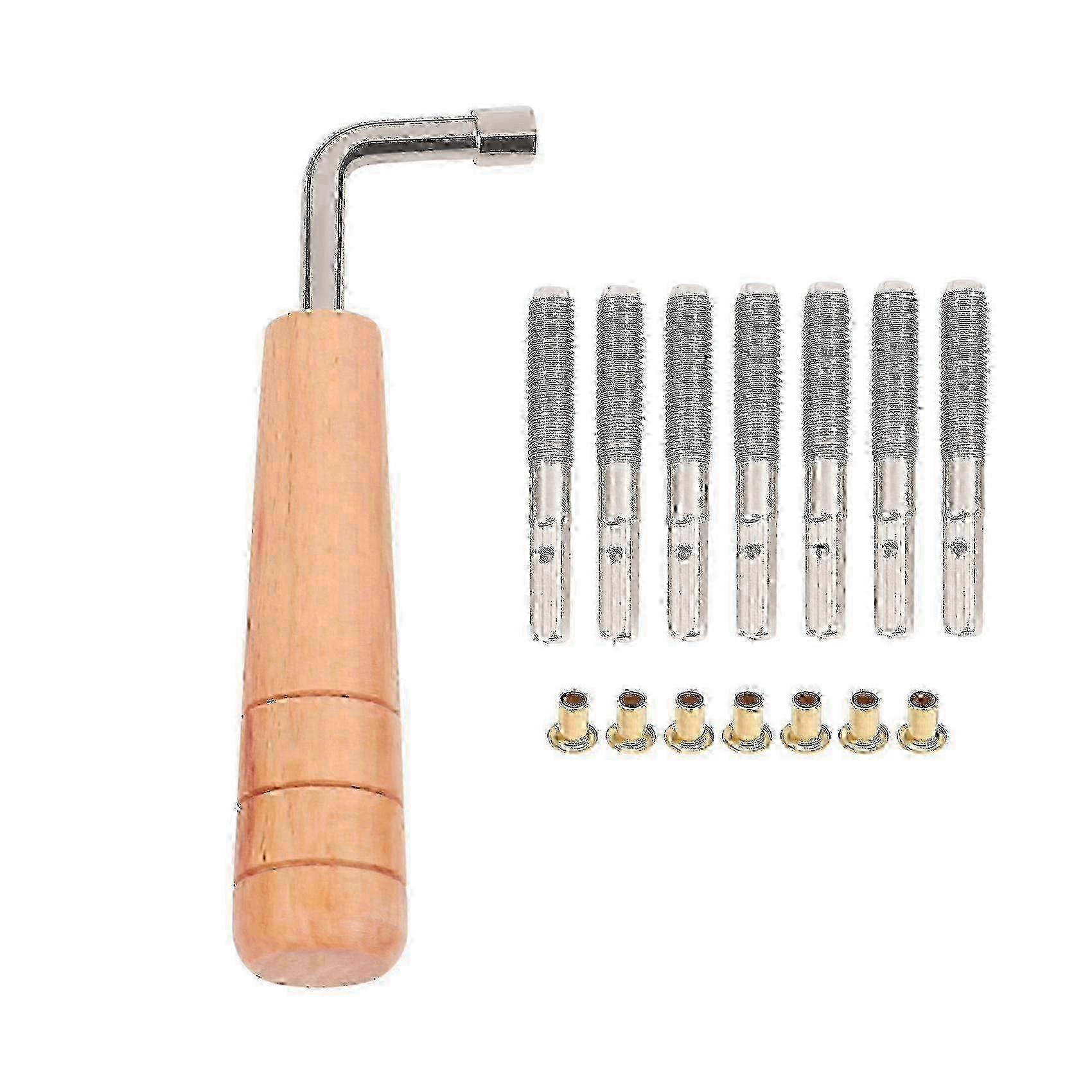 7Pcs Tuning Pins L-shape Wrench Set Compatible with Lyre Harp Stringed Instruments