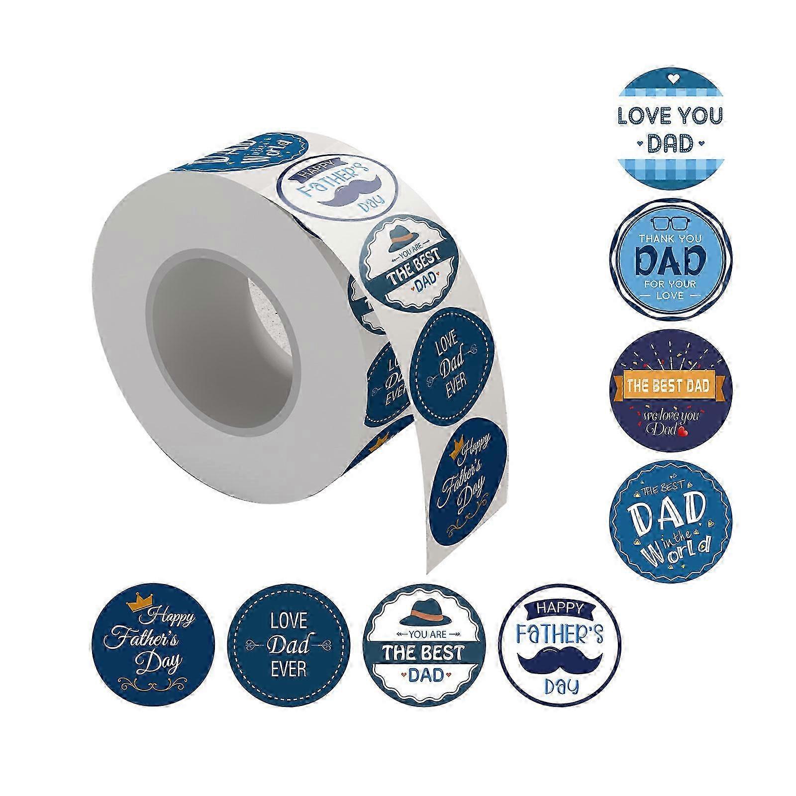 500 Round Father's Day Labels